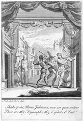 Sátira sobre el escenario popular, 1756
